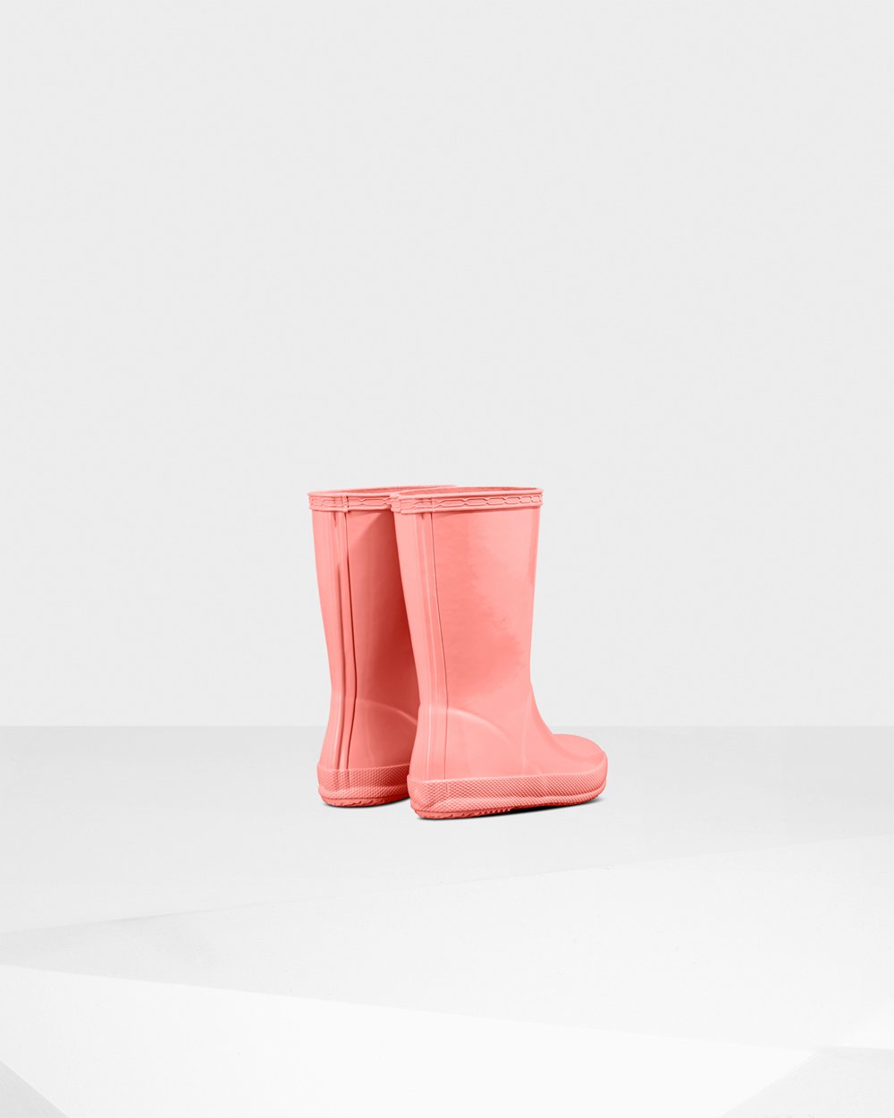 Kids Rain Boots - Hunter Original First Classic Gloss (47PIYKHQC) - Pink